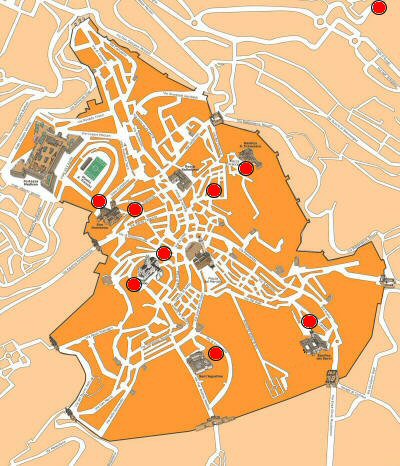 Mappa di Siena